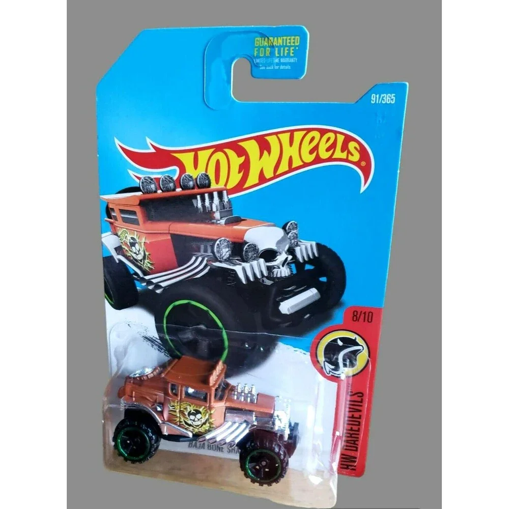 2017 Hot Wheels BAJA BONE SHAKER HW Daredevils #91/3 Satin Orange Off Road 6-SP